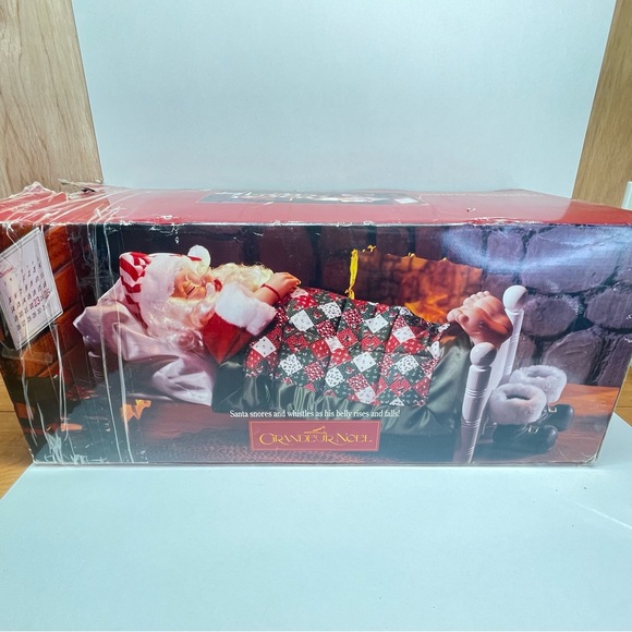 Original Grandeur Noel Collectors Edition Sleeping Whistling Santa Works W/ Box - Picture 5 of 16